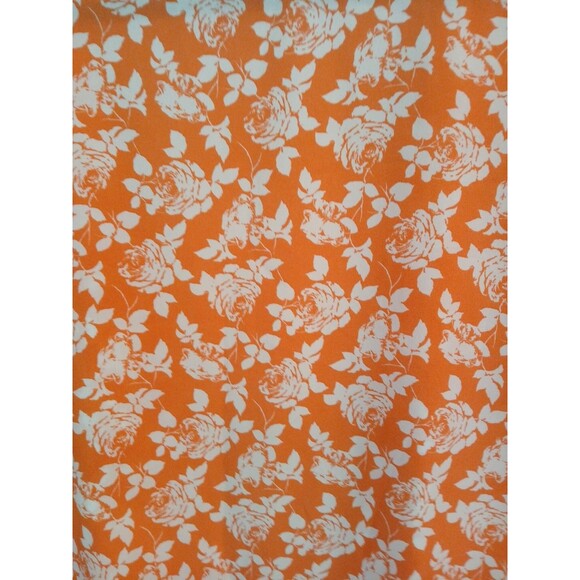LuLaRoe Monroe Kimono With Fringe Open Waterfall Front - L- Orange/ White Floral - Picture 11 of 16